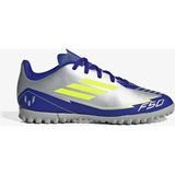 adidas F50 Club Messi Gri Halı Saha Kramponu Çocuklar İçin Sentetik Üst Yüzey ile Tasarlandı