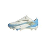 Adidas F50 MESSI CLUB VEL FG/MG C Unisex Çocuk Futbol Ayakkabısı (Sert zemin) IVORY/SEBLBU/ICEBLU 32