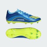 adidas F50 Messi League Firm-Multi Ground Çocuk Krampon, Mavi, 41,5 41.5 EU