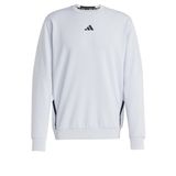 adidas For Training Erkek Gri Yuvarlak Yaka Sweatshirt, XL