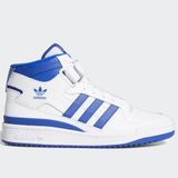 Adidas Forum Mid Leather Sneaker Bilekli Hakiki Deri Beyaz Mavi Günlük Spor Ayakkabı