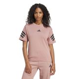 adidas Future Icons 3 Stripes Kadın Tişört Pembe XS