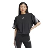 adidas Future Icons 3-Stripes Kadın Tişört Siyah XS