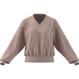 adidas Future Icons Üç Çizgili V Yaka Sweatshirt Kadın Eşofman Üstü (1'li Paket), Allık Pembe, M