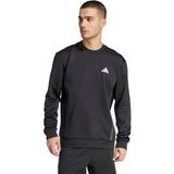 adidas GG CREW Erkek Loose Fit Siyah Sweatshirt Düz Desen ile Sezonluk Rahat Kullanım