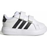 Adidas Grand Court 3.0 Bubble Cf I JS4906 Ortopedik Çocuk Spor Ayakkabı - Beyaz - Siyah