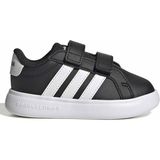 Adidas Grand Court 3.0 Bubble Cf I KI3234 Ortopedik Çocuk Spor Ayakkabı - Siyah - Beyaz