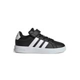 adidas Grand Court 3.0 El C HP3533 Ortopedik Çocuk Spor Ayakkabı SİYAH-BEYAZ