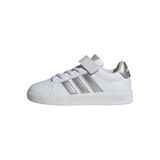 Adidas GRAND COURT 3.0 EL C Unisex Çocuk Spor Ayakkabı Düşük Bilekli (Futbol Dışı) FTWWHT/SILVMT/SILVMT 29