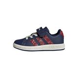 adidas GRAND COURT SPIDER-MAN EL K Unisex Çocuk Ayakkabı Düşük Taban (Futbol Dışı), dark blue/active maroon/off white, 39 1/3