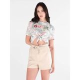 adidas Guess Jersey Regular Fit Kadın Crop T-Shirt W6GI09K3024 - Çok Renkli