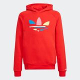 Adidas H32399 Kırmızı Kapüşonlu Unisex Çocuk Sweatshirt