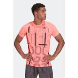 Adidas HB9086 Tenis Club Graph Tee Turuncu Erkek T-Shirt
