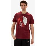 adidas HE4820 Multiplicity Graphic Erkek Bordo Spor Tişört
