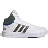 Adidas Hoops 3.0 Mıd Beyaz Erkek Spor Ayakkabı Hafif ve Esnek Kauçuk Dış Taban
