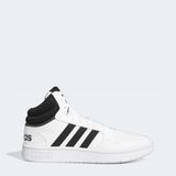 adidas HOOPS 3.0 MID Erkek Spor Ayakkabı Düz Taban Suni Deri Beyaz Renk Konforlu Tasarım