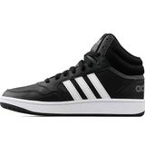 Adidas Hoops Mid 3.0 K Siyah Beyaz Unisex Çocuk Spor Ayakkabı