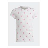 Adidas IB8918 Beyaz Desenli Kız Çocuk T-shirt