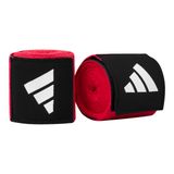 adidas IBA boks bandajları, el bileği için kutu bandaj, 5 x 4,5 m, antrenman boks krepsi, kırmızı