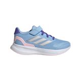 Adidas IE8581 5 EL C Run Falcon GLOBLU/SILVMT/CLPINK Unisex Çocuk Koşu ve Yürüyüş Ayakkabı