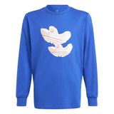 Adidas IS3229 Mavi Longsleeve Günlük Çocuk Sweatshirt