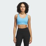 Adıdas Iu1673 All Me Luxe Medium-Support Mavi Sporcu Sütyeni