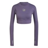 Adidas IW6370 Mor By Stella McCartney Tst Crop L Uzun Kollu Kadın Antrenman Üstü