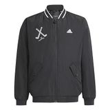 Adidas J Bluv Wv Jkt Unisex Çocuk Ceket/Mont, Siyah, 7-8A