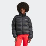 Adidas JD0420 Kadın Short Puffer Mont Uzun Kol Siyah Düz Kesim L Beden