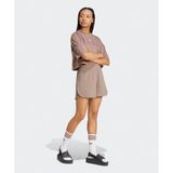 Adidas JD1484-001 Essentials Wide Rib Sprinter Shorts Kahverengi Kadın Şort