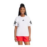 adidas JE0238 W FI 3S TEE Beyaz Bisiklet Yaka Normal Düz Kadın T-Shirt