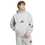 Adidas JE3070 M Z.N.E. HD Gri Kapüşonlu Bol Kesim Erkek Sweatshirt