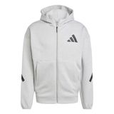 Adidas JF2450 Z.N.E. Full-Zip Gri Günlük Stil Erkek Sweatshirt