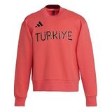 Adidas JG3504 Turkiye Crew M Türkiye Kırmızı Antrenman Erkek Sweatshirt