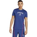 Adidas JI6353 Designed For Training Legacy Mavi Erkek T-Shirt