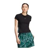 adidas JM1850-K W Aop Tee Kadın T-Shirt Siyah