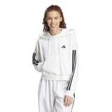 Adidas JN1948 W 3S FT QZ HD Beyaz Kadın Zip Ceket