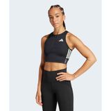 Adidas JN7162-001 Siyah Adizero Running Gel Pocket Crop Top Kadın Atlet