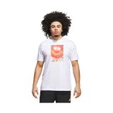 Adidas JV8433 Beyaz Basketball Is Happiness Grafik Basklı Erkek T-Shirt