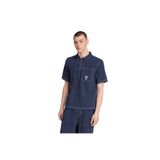 Adidas JW0169-001 Mavi Wabash Loose Shirt Erkek Gömlek