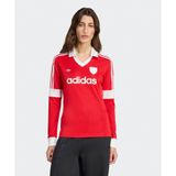 Adidas JW0272-001 Graphic Football Long Sleeve Jersey Kırmızı Kadın Forma