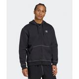 Adidas JW0969-001 Essentials Trefoil Full-Zip Hoodie Siyah Erkek Sweatshirt