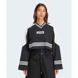 Adidas JW7273-001 Siyah Blocking Crewneck Kadın Sweatshirt