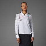 Adidas JX0758 Mercedes Amg Petronas Formula One Team Training Uzun Kollu Polo Kadın T-Shirt