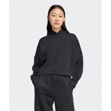 Adidas JX2701-001 Off Placed 3-Stripes Hoodie Siyah Kadın Sweatshirt