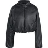 Adidas JX5332 Pleather Bomber Kadın Mont - Siyah - XS