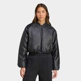 Adidas JX5332 Pleather Bomber Kadın Mont - Siyah