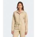 Adidas JX7600-001 Firebird Twill Crop Track Top Bej Kadın Ceket