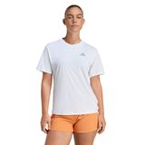 Adidas KA0226 Run Ess Tee W Beyaz Bisiklet Yaka Fit Düz Kadın T-Shirt