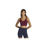 adidas Kadın 3 Çizgili Stüdyo All Me Hafif Destek Sütyen Sütyen, Bordo, XL